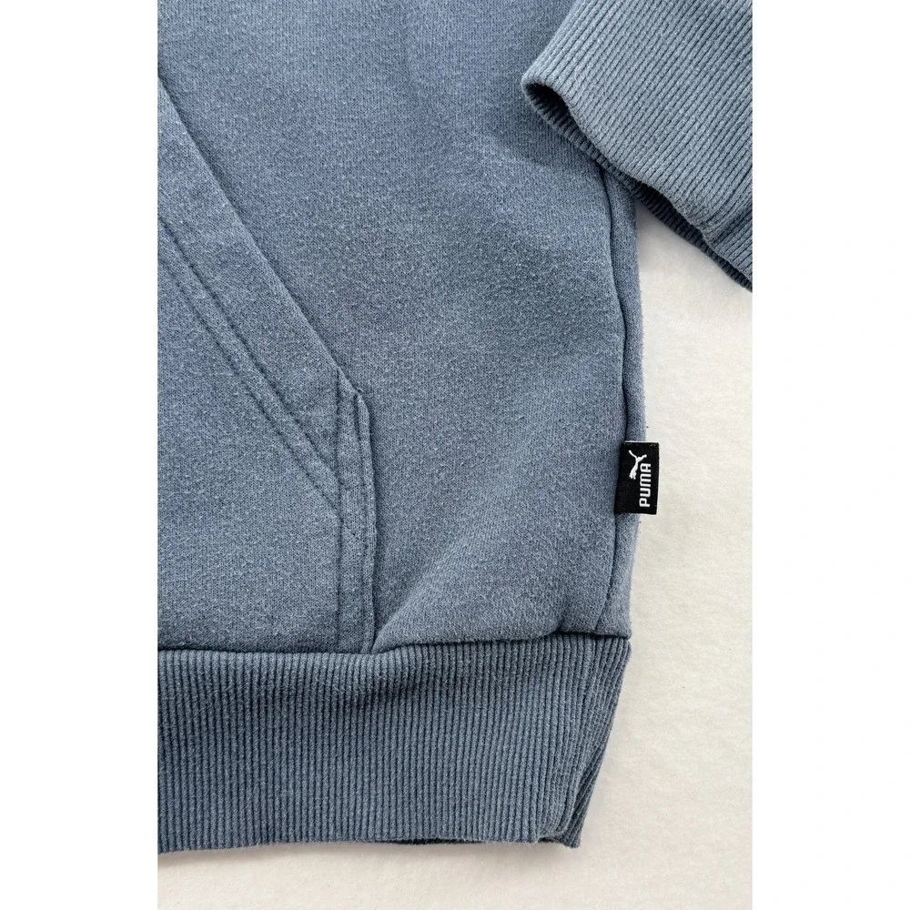 Puma Hoodie‎ Youth Large Blue Pullover Sweatshirt Logo Kids 14/16 Fits Womens XS